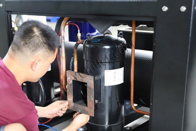 air-cooled chiller assembling
