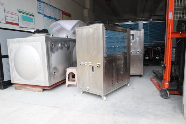 05a stainless steel cover water chiller back side