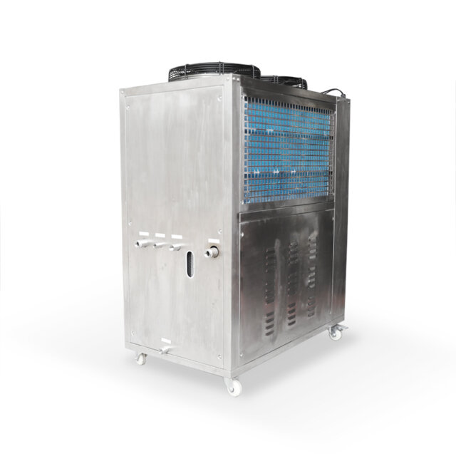 stainless steel air cooled chiller back right side
