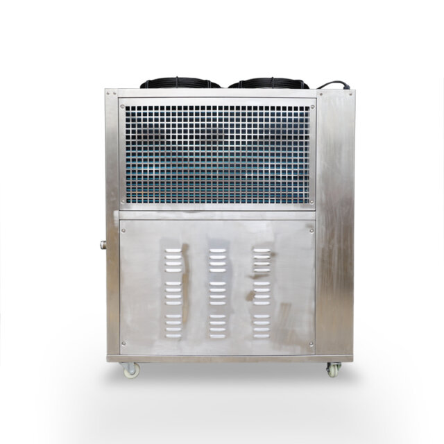 stainless steel air cooled chiller side view